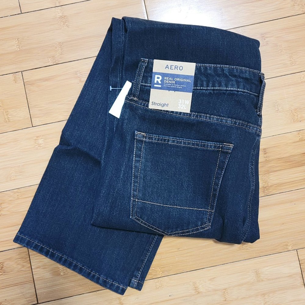 Aeropostale Mens Straight Leg Jean - 31W 32L - NWT